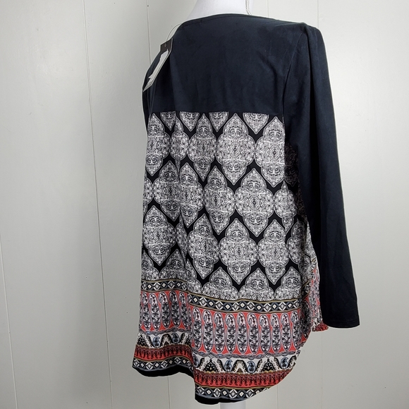 NWT Timing aztec boho design shirt size large - Picture 8 of 12